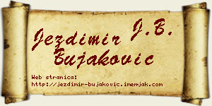 Jezdimir Bujaković vizit kartica